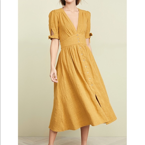 Yellow Free People Mini Dress - Picture 2 of 5